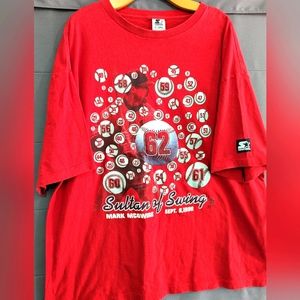 Vintage Starter MLB 90's Mark McGwire 'Sultin of Swing'  T-shirt